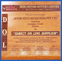 jayem industries Hero Honda awards