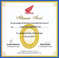 jayem industries Achievement Awards